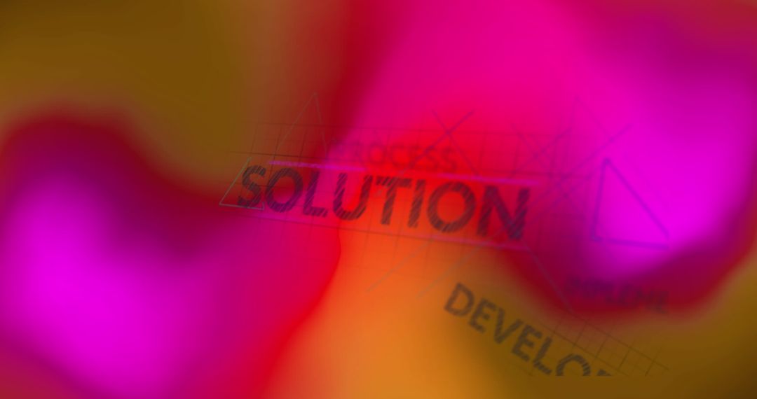 Creative Abstract Business Concept with Overlapping Text