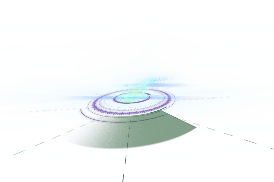 Transparent Digital Interface of Futuristic 3D Volume Knob