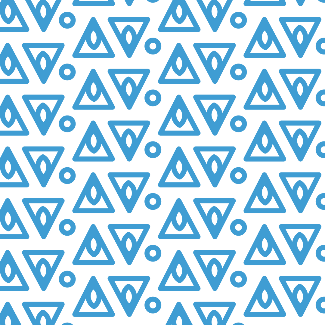 Seamless Blue Shapes Pattern Transparent Background