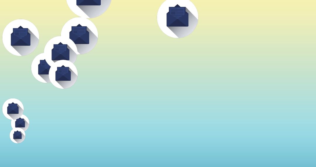 Digital Envelopes Over Gradient Background for Online Communication