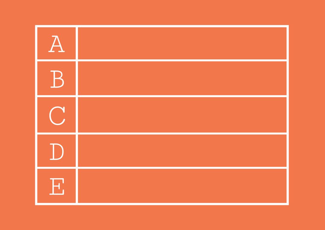 Minimalist Grid Layout with Alphabetical Labels - Download Free Stock Images Pikwizard.com