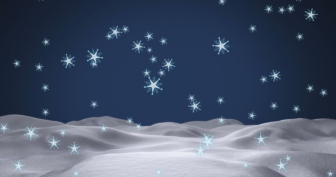 Magical Snowfall in Tranquil Winter Wonderland