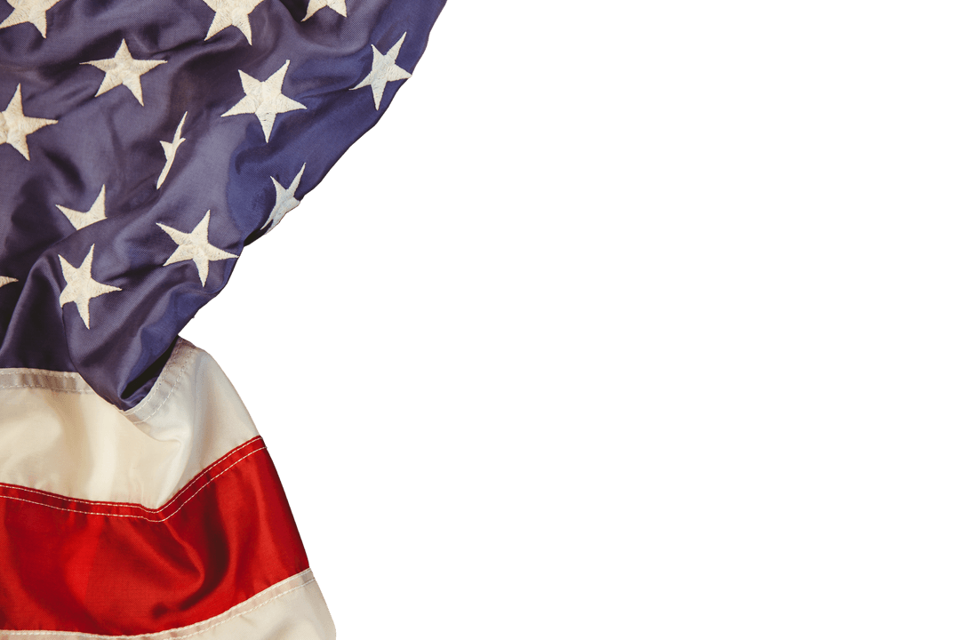 USA Flag with Transparent Background Displaying Patriotism