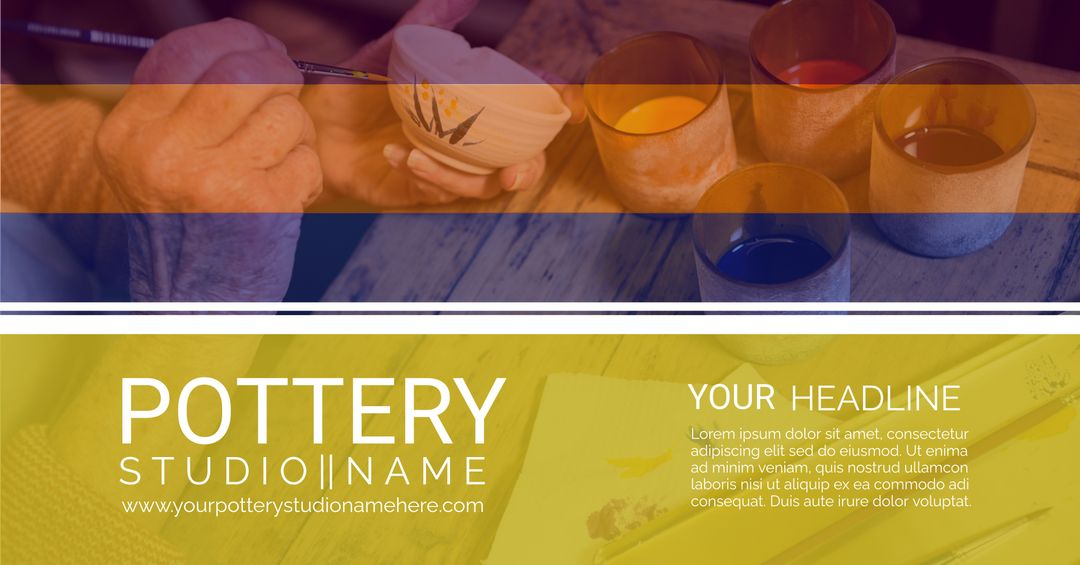 Pottery Studio Promotional Template for Art Classes and Craft Workshops - Download Free Stock Templates Pikwizard.com