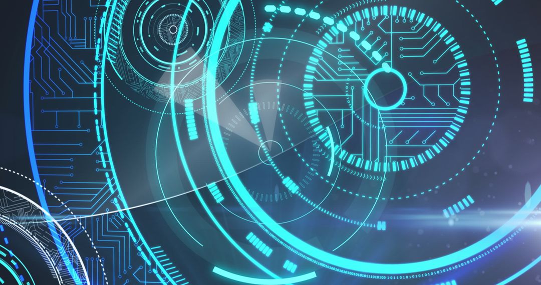 5G Technology Concept with Digital Interface Background