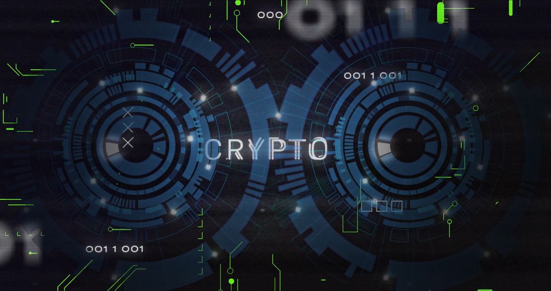Futuristic Crypto Concept with Digital Interface Design