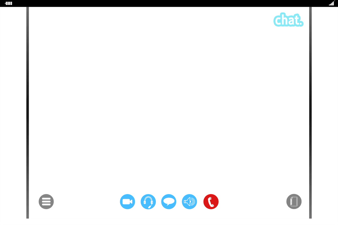 Transparent Screen Chat Interface on Reinvented Messenger Background