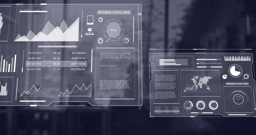 Modern Interface Displaying Business Data Analytics