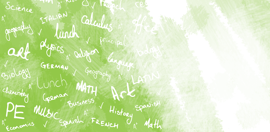 Transparent Green Chalkboard Background Design