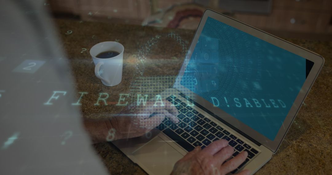 Cybersecurity Risk Highlighted with Firewall Disabled Warning