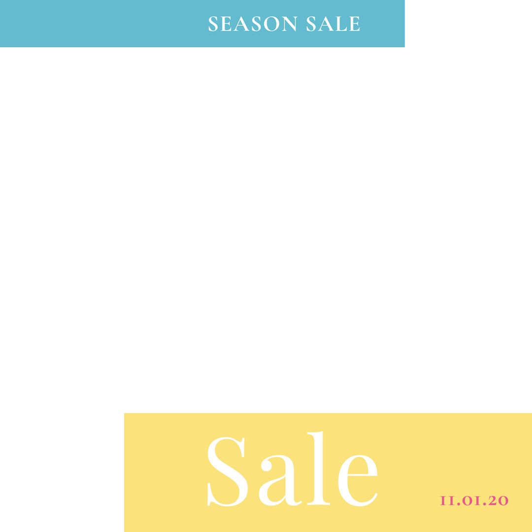 Minimalist Seasonal Sale Template with Pastel Colors