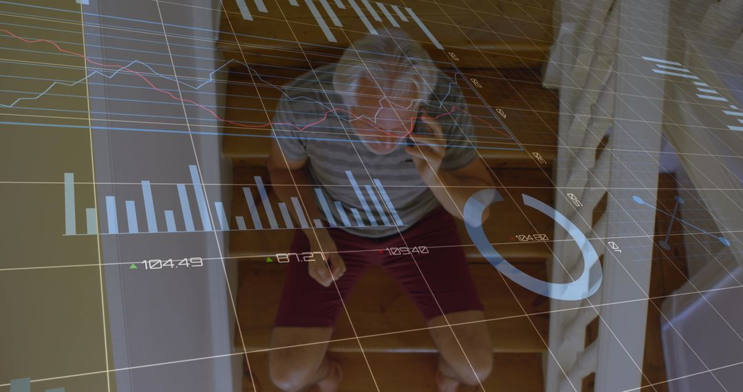 Senior Man Communicating Business Insights via Mobile