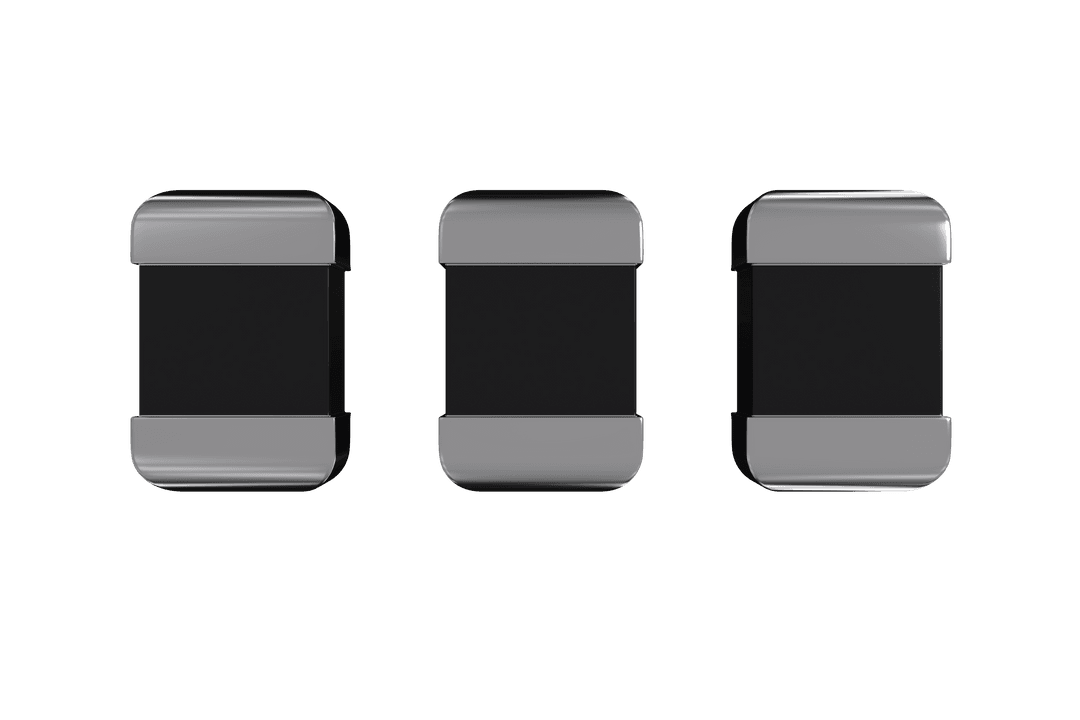 Transparent Surface Mount Capacitors Front View