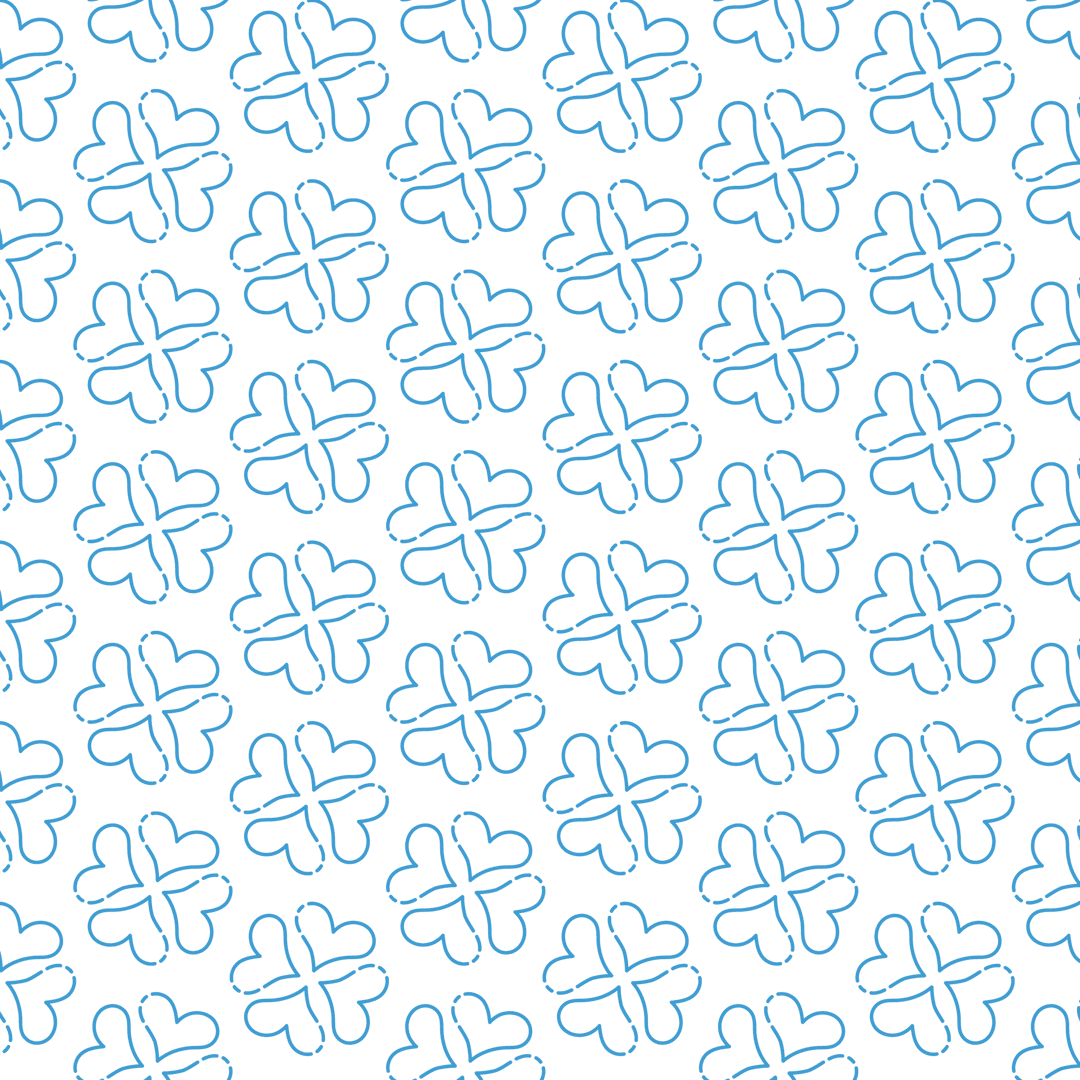 Blue Heart Pattern on Transparent Background for Valentine's Designs