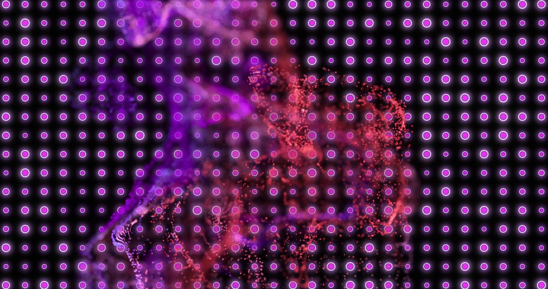Vibrant Abstract Pattern With Glowing Dots Creating Dynamic Energy