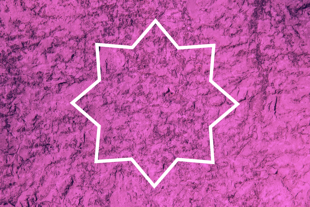 Transparent Geometric Star Vector with Textured Background