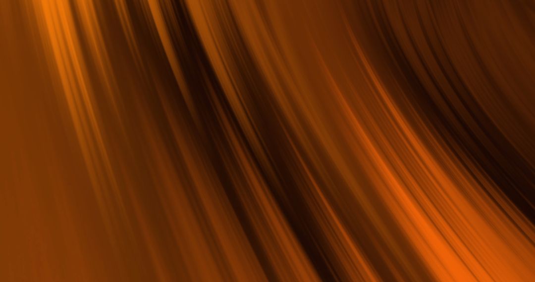 Dynamic Orange Light Waves on Black Background