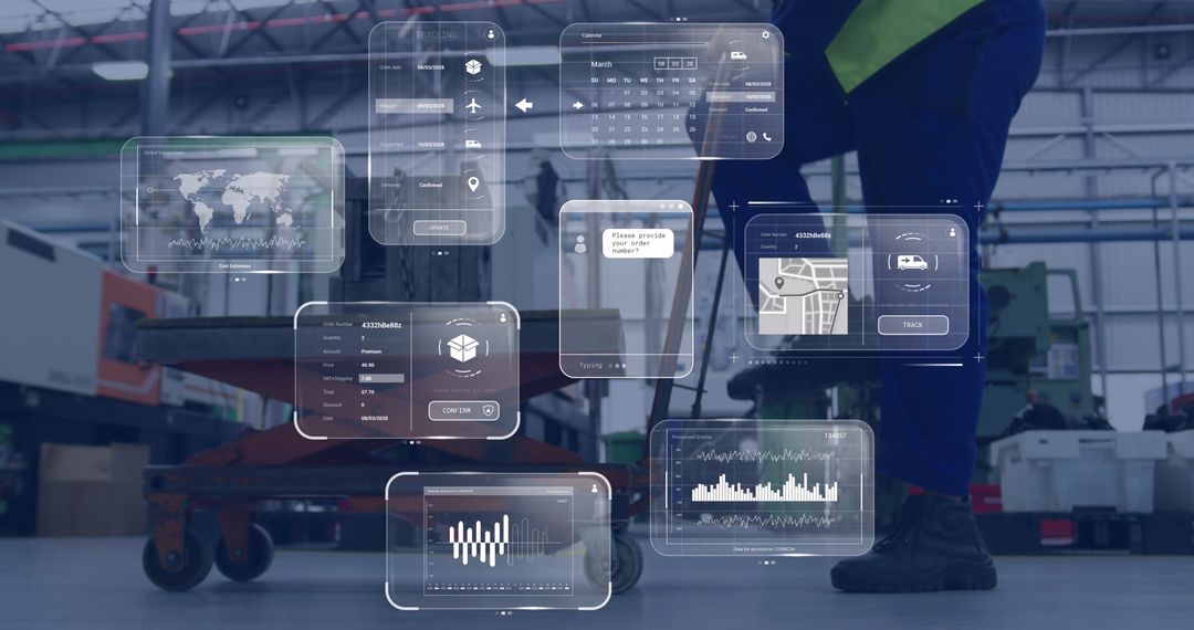 Modern Warehouse Operations with Digital Data Visualization