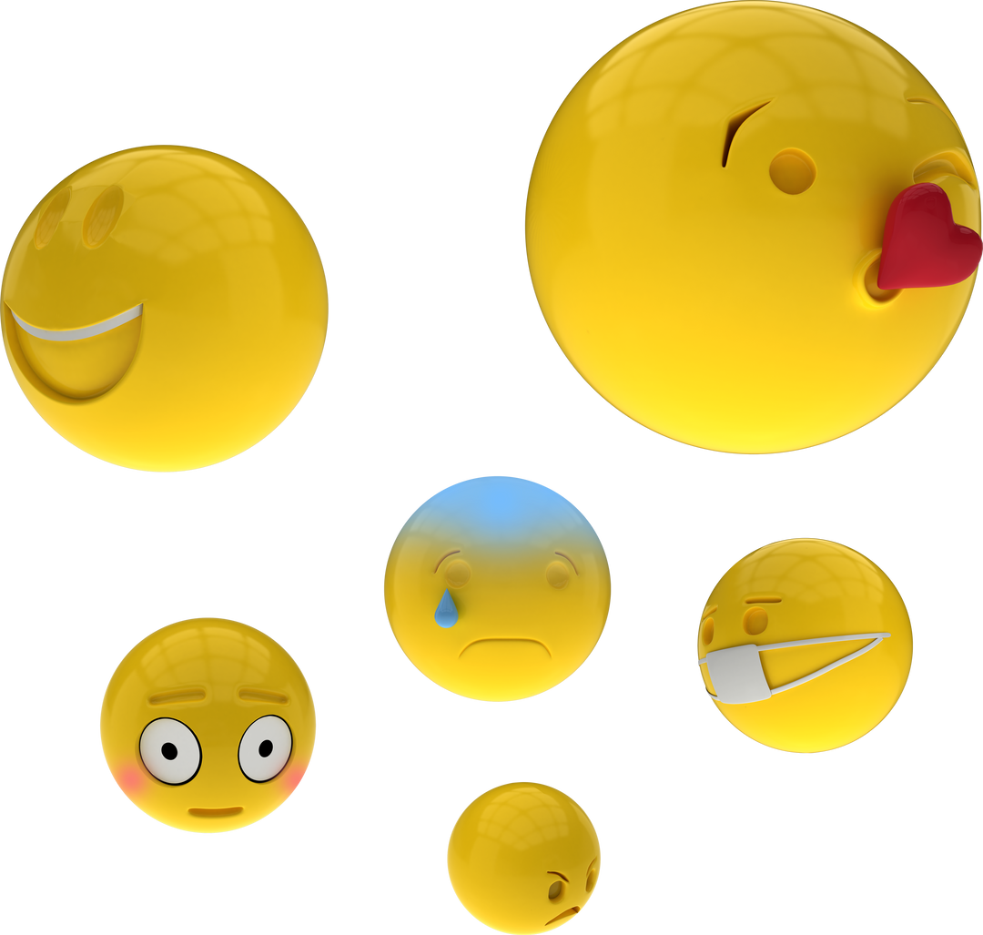 3D Basic Emoji Set – Transparent Background - Download Free Stock Images Pikwizard.com