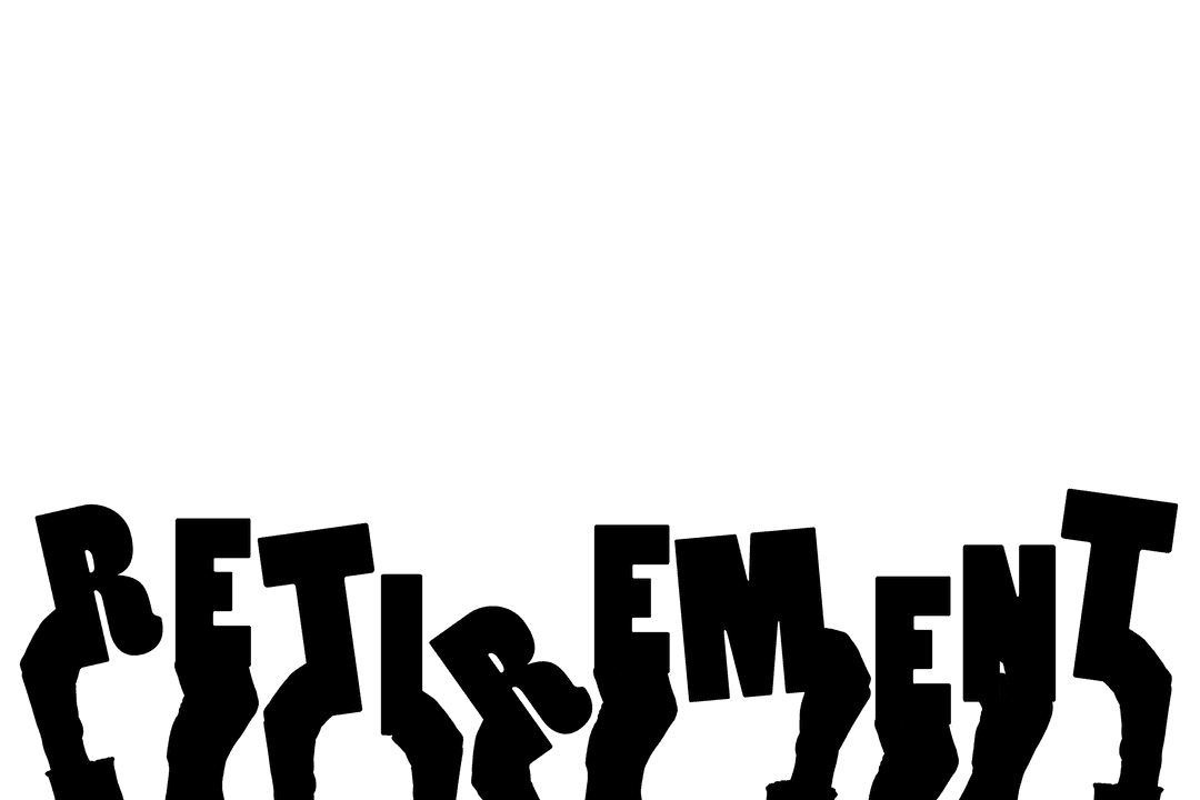 Hands Illustrating Retirement on Transparent Background