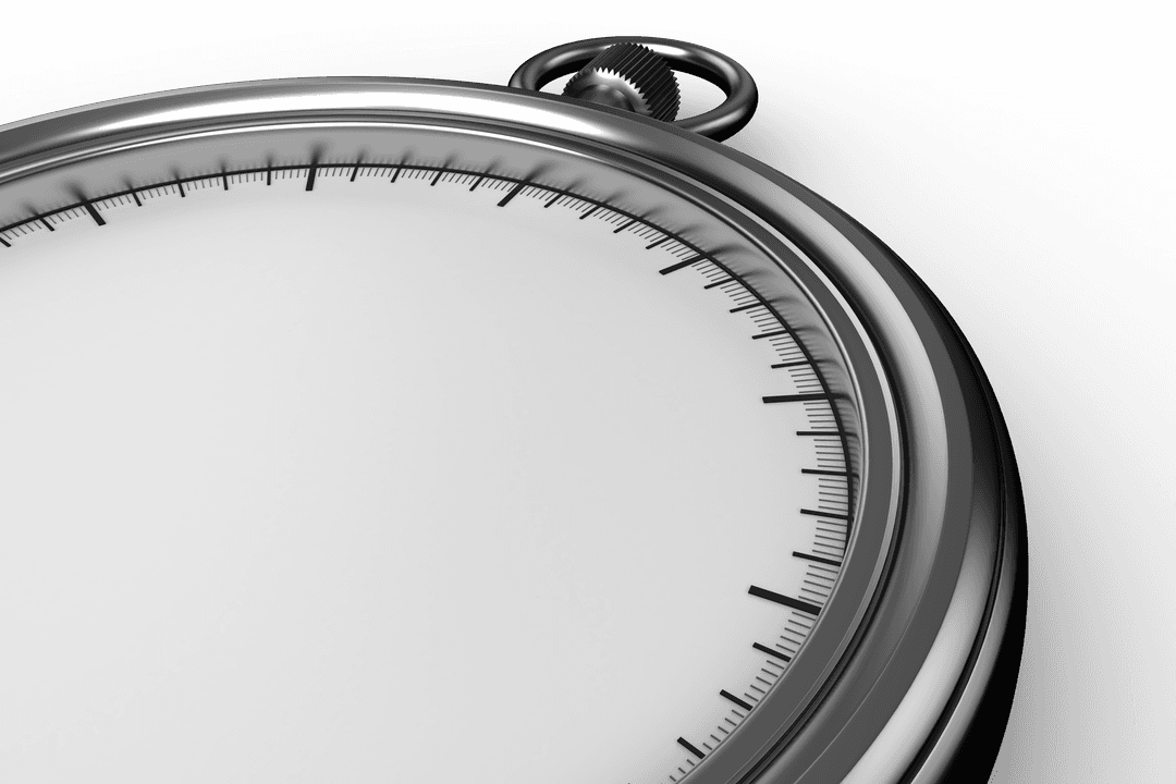 Transparent Pocket Watch Without Numbers Chromatic Design