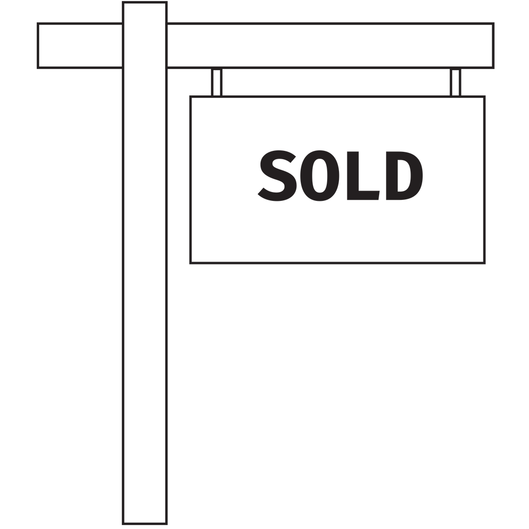 Sold Property Signage With Transparent Background, Vector Illustration - Download Free Stock Images Pikwizard.com