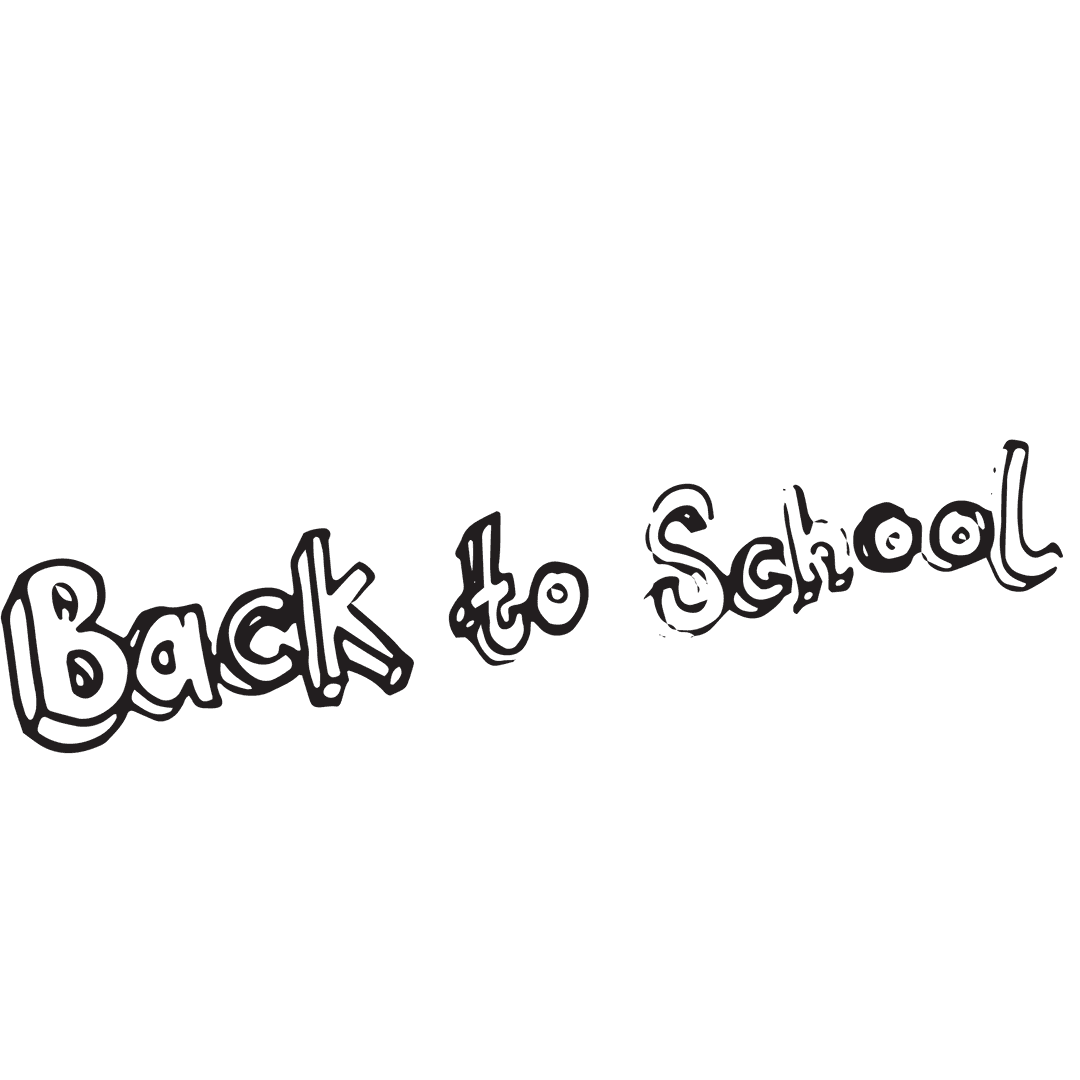 Transparent Vector Illustration of Back to School Text