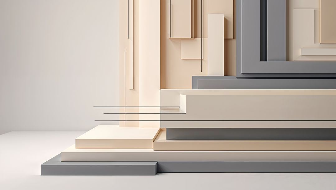 Modern Abstract Structure in Minimalist Geometric Design