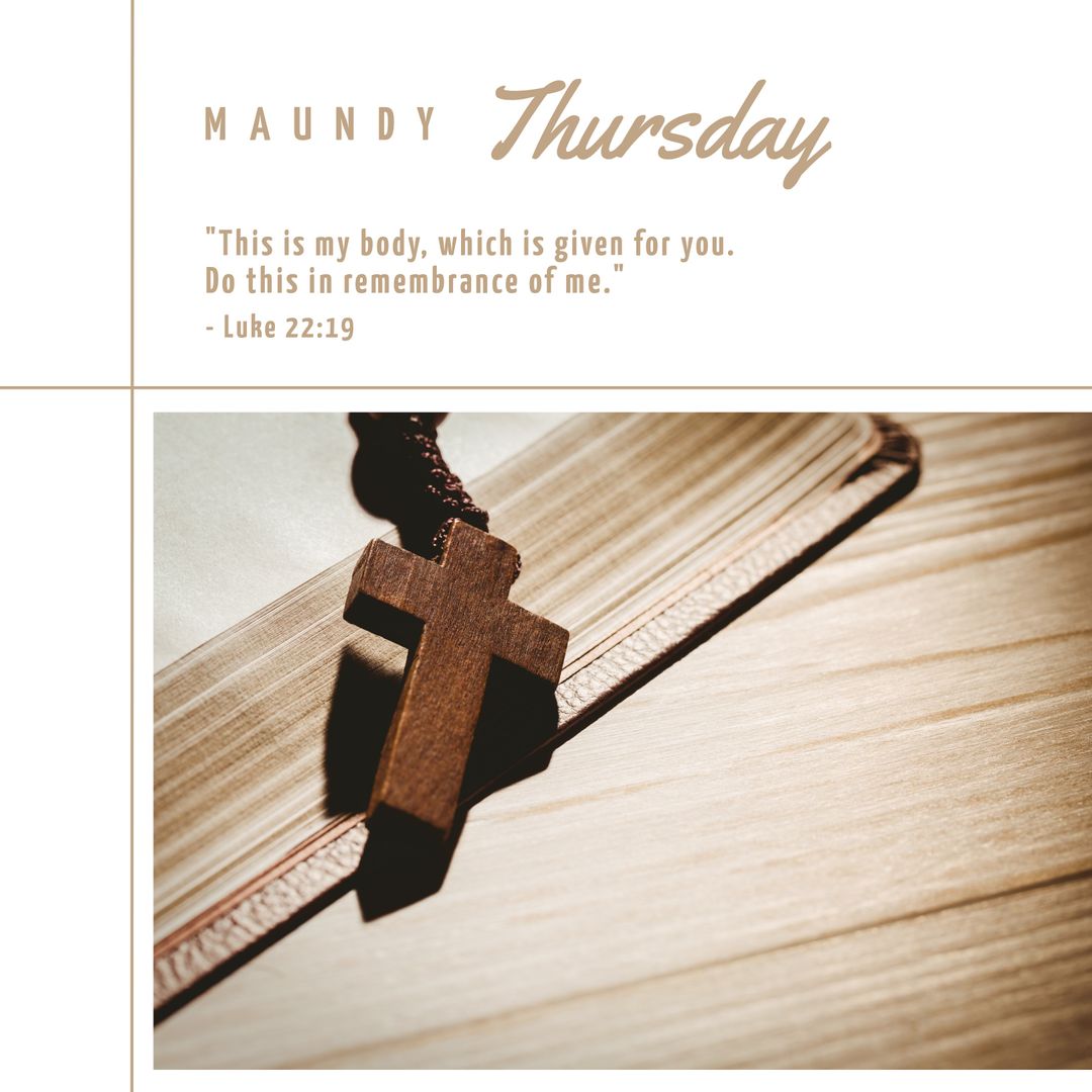 Maundy Thursday Rosary and Bible Reflection Background