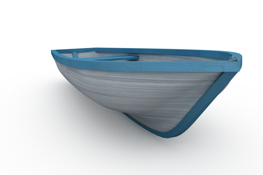 Transparent Background with Blue and White Painted Boat - Download Free Stock Images Pikwizard.com