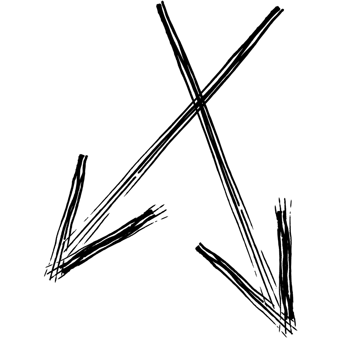 Black Arrow Icons on Transparent Background