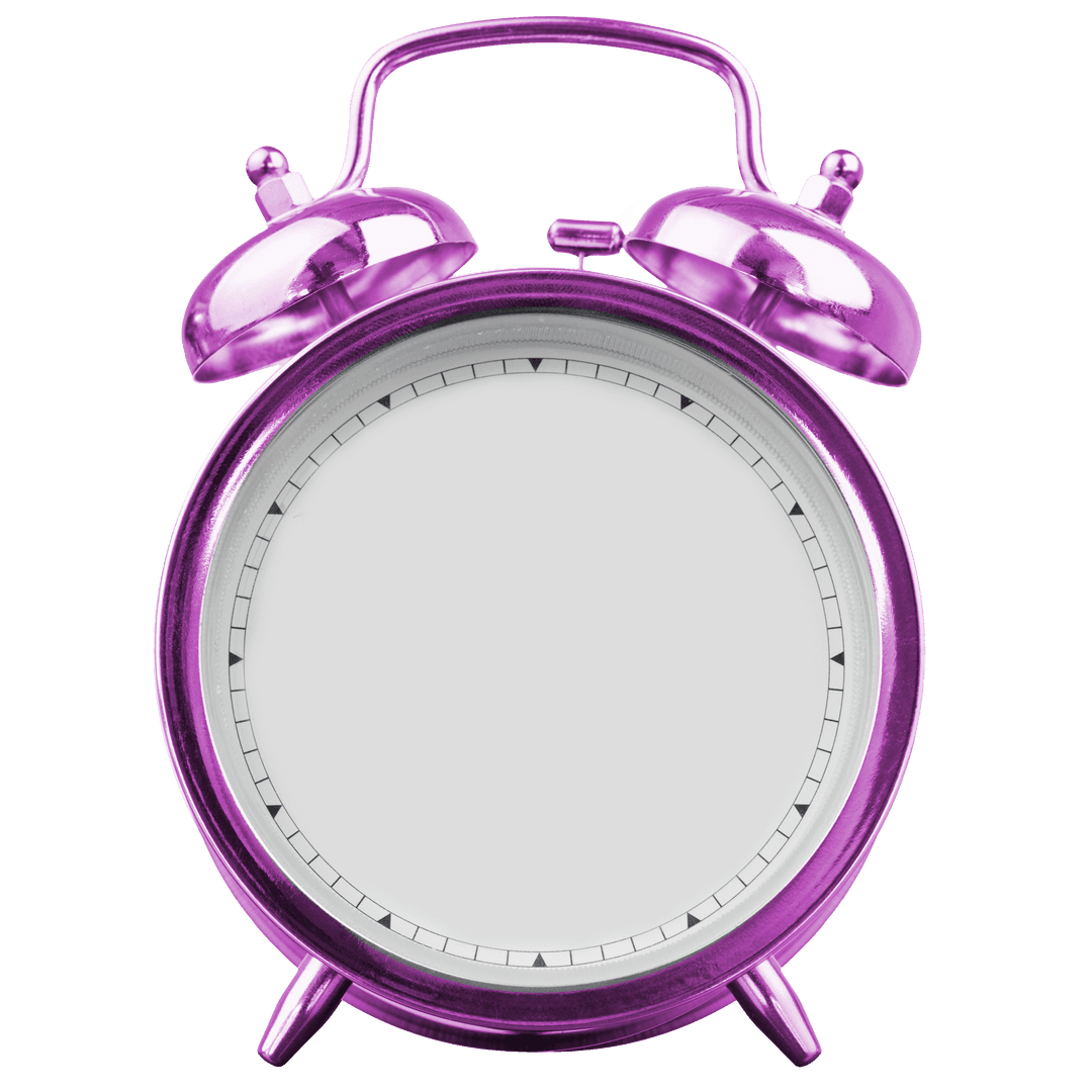 Transparent Pink Vintage Alarm Clock Without Hands - Download Free Stock Images Pikwizard.com