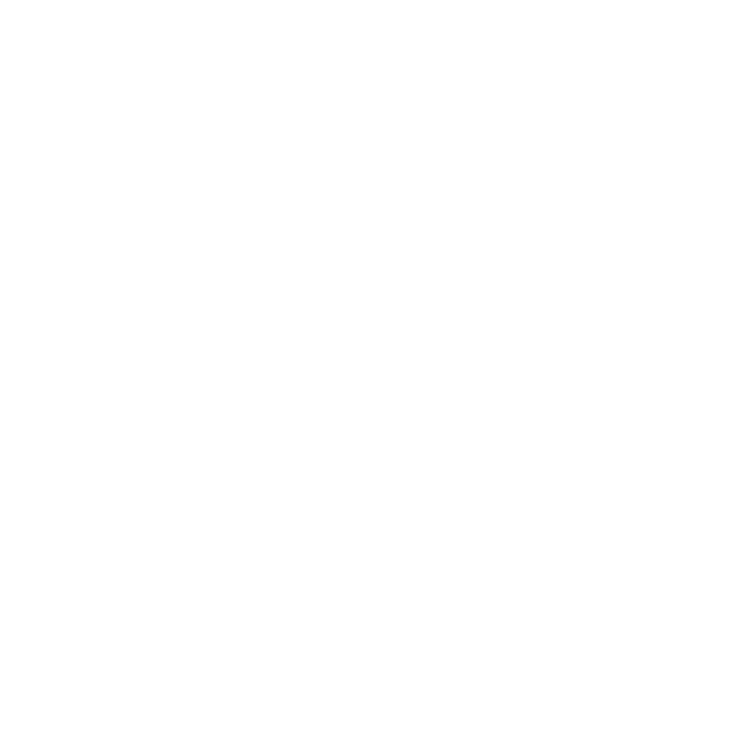 White Abstract Geometric Shape with Circle on Transparent Background