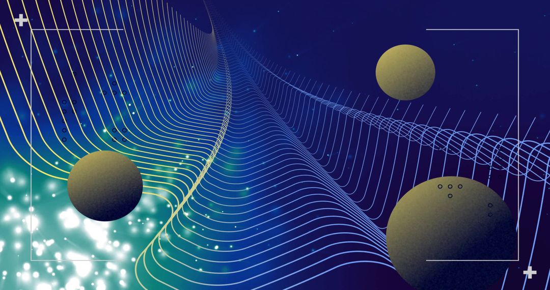 Futuristic Grids and Spheres in Dynamic Digital Space