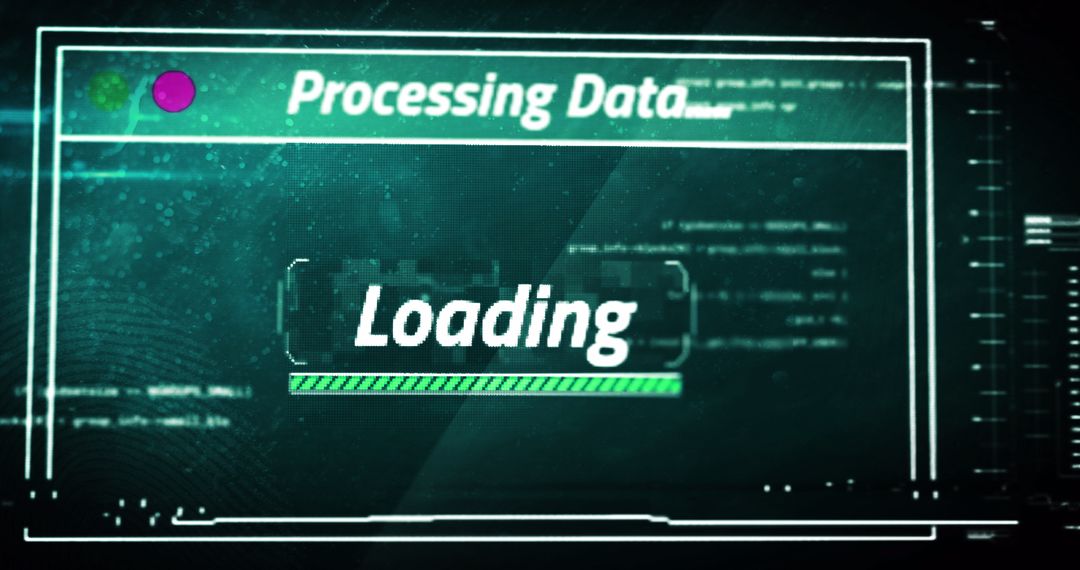 Loading Data Processing on Digital Interface Screen - Free Images, Stock Photos and Pictures on Pikwizard.com