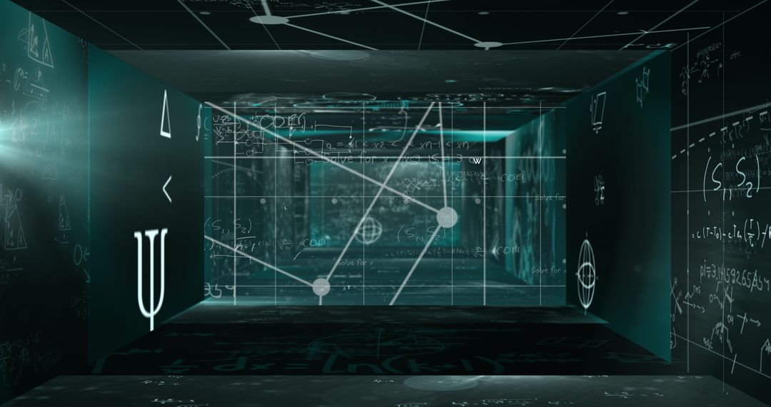 Futuristic Data Science Concept with Digital Interface Designs