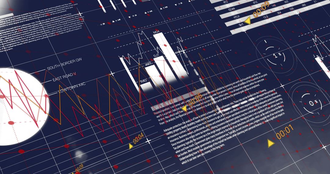 Dynamic Digital Dashboard with Graphs and Analytics