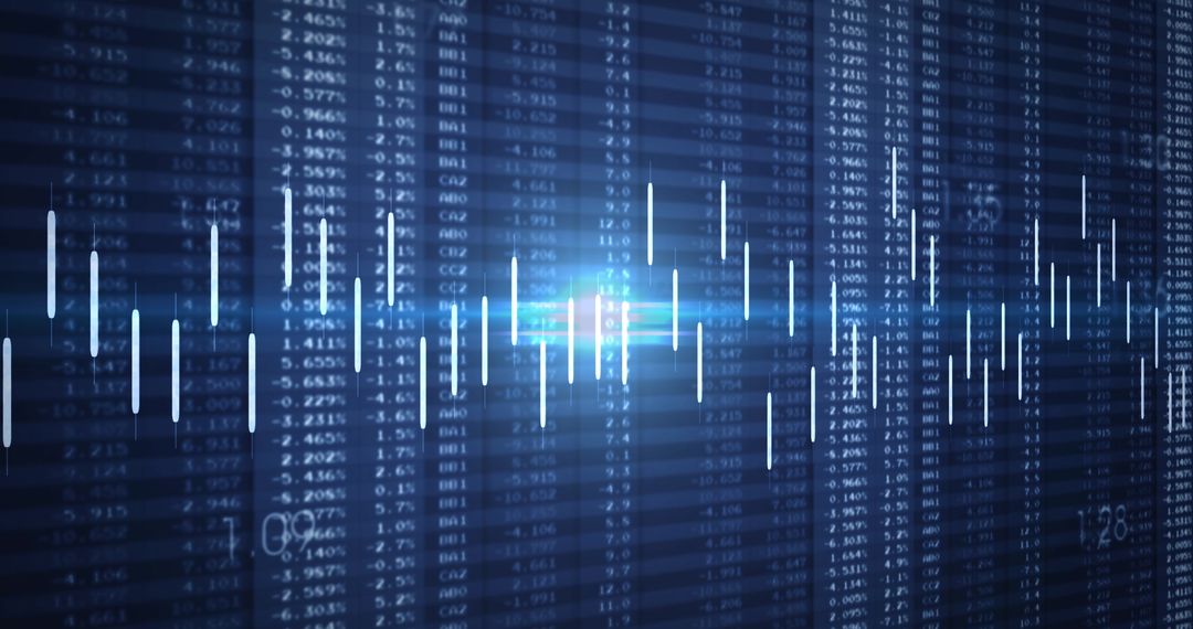 Digital Finance Background with Stock Market Data