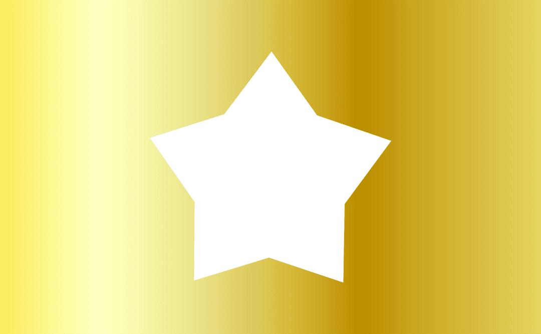 Transparent Geometric Vector Star on Gradient Background