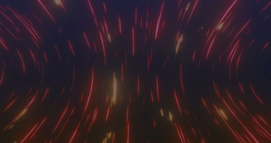 Abstract Dynamic Red Lights on Black Background