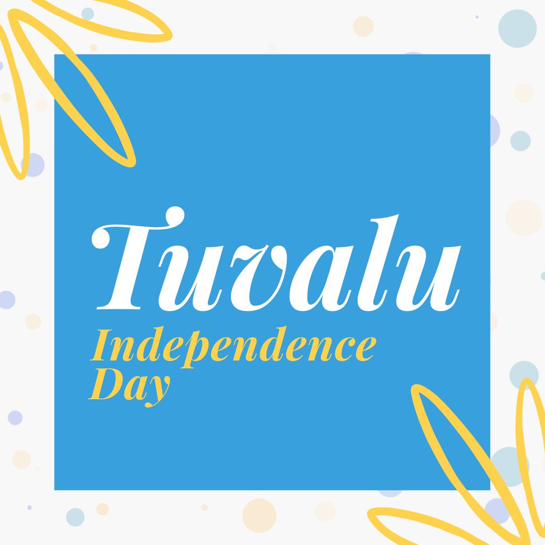 Tuvalu Independence Day Celebration Design