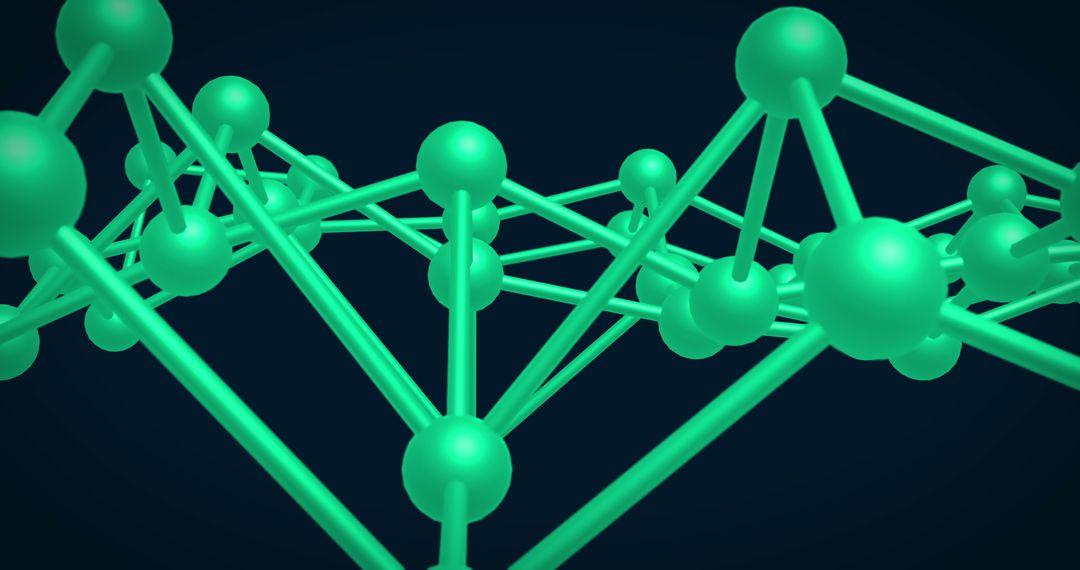 Glowing Network Connections Digital Interface Concept