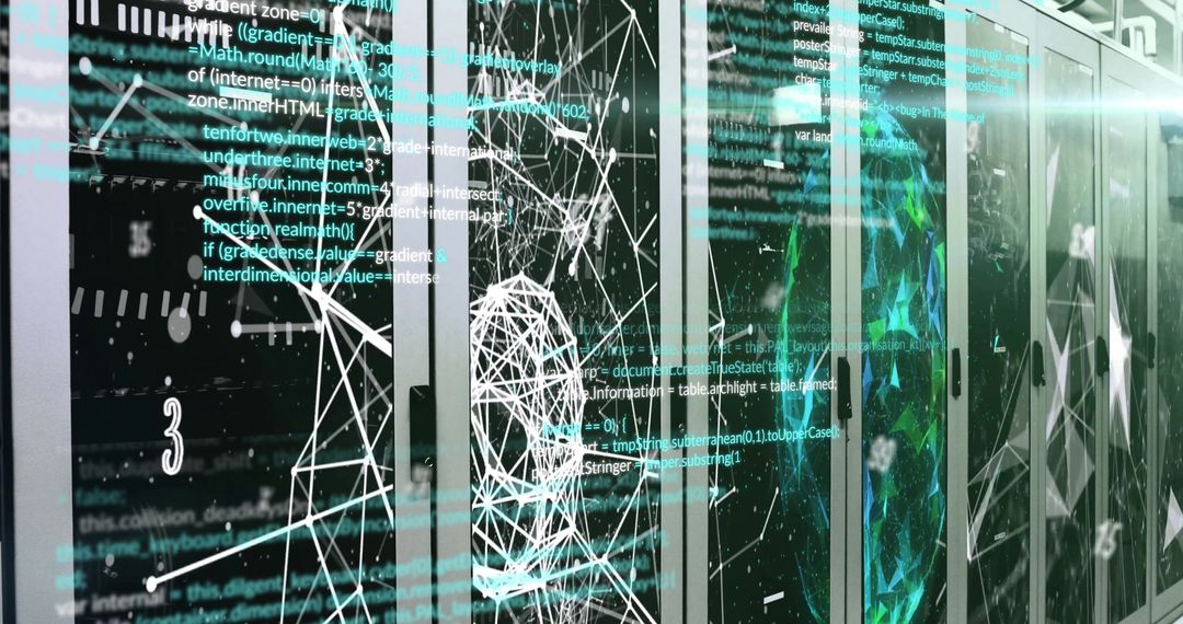 Abstract Digital Connections with Data Processing Visualization - Free Images, Stock Photos and Pictures on Pikwizard.com