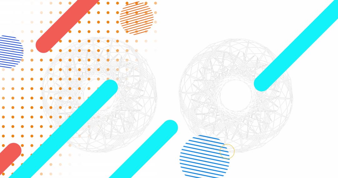 Abstract Geometric Patterns on White for Digital Design