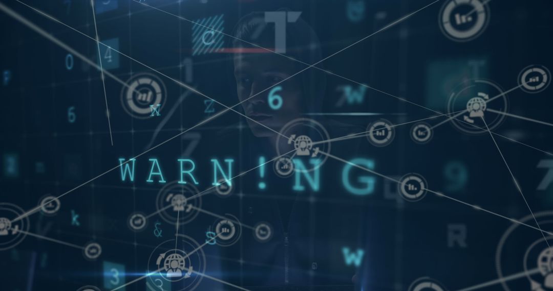 Hacker Amidst Digital Network: Cybersecurity Threat