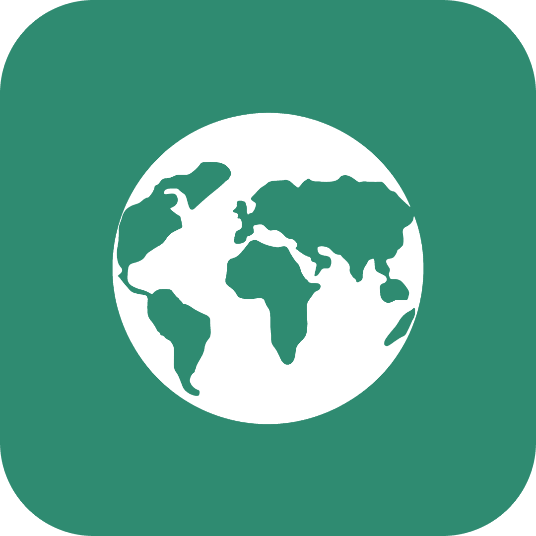 Minimalist Transparent Earth Icon Design