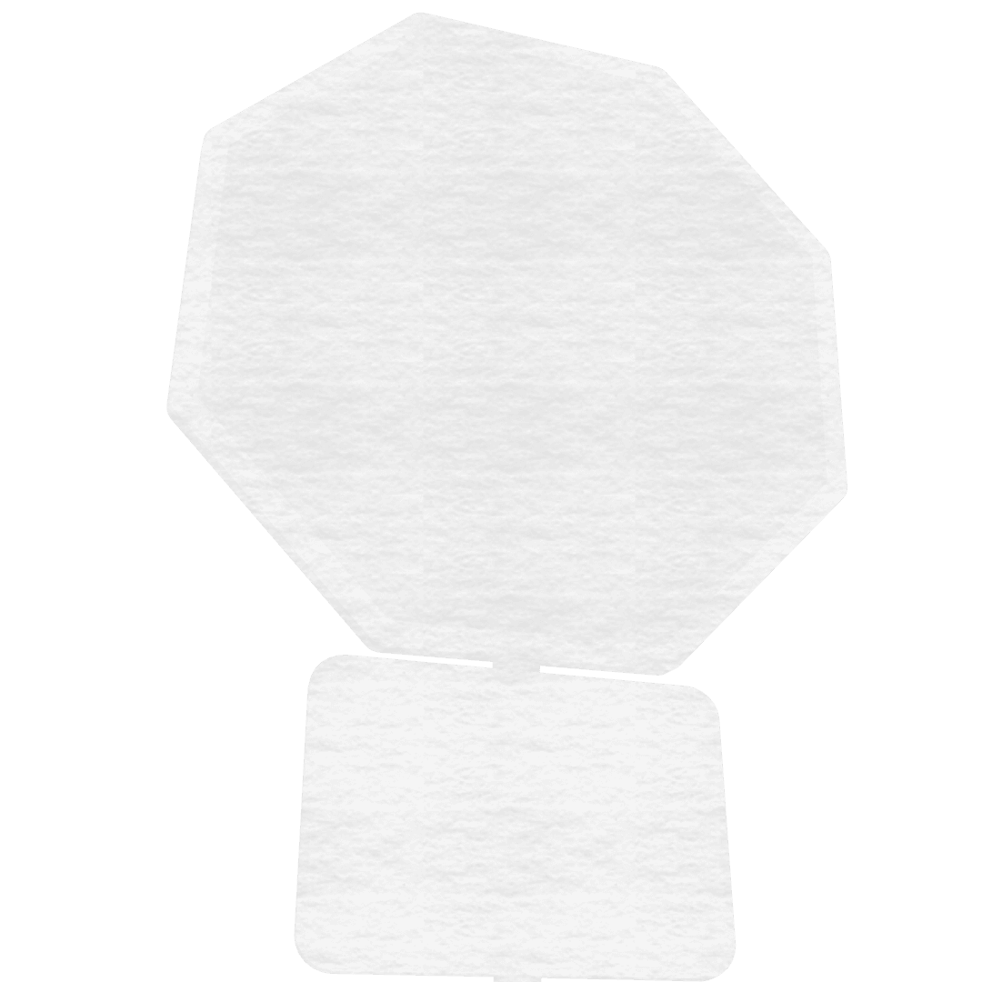 Octagonal Transparent Sign for Road Communication Design