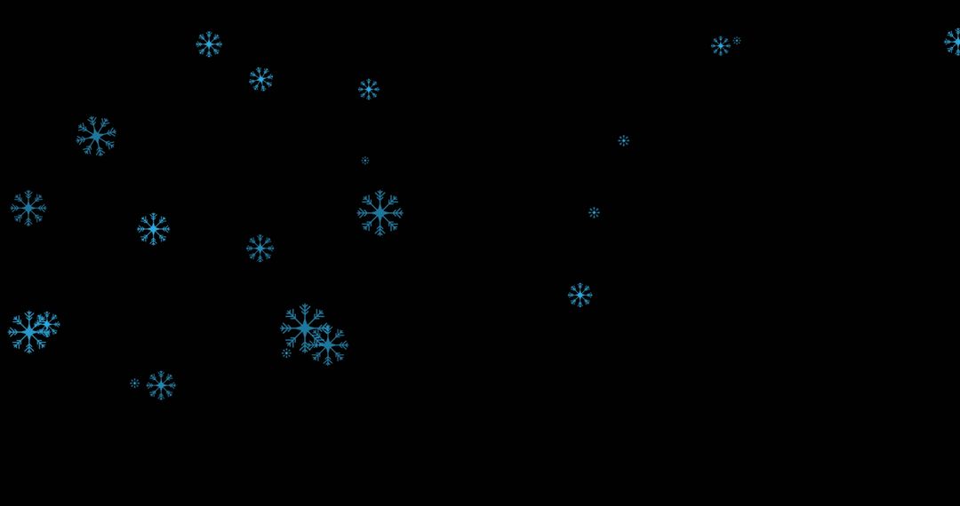 Ethereal Snowflakes with Vibrant Lines on Dark Background