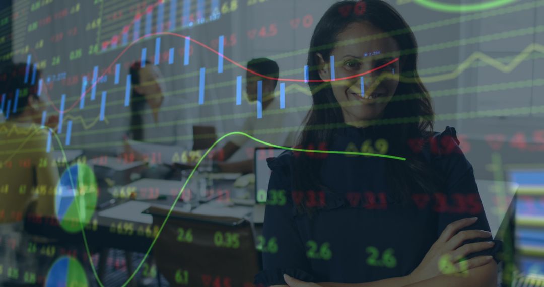 Tech-Savvy Professionals Analyzing Data in Modern Office