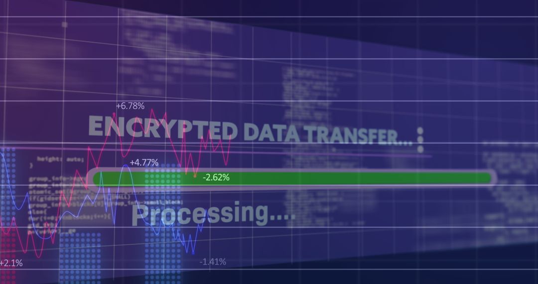 encrypted data transfer and digital interface technology - Free Images, Stock Photos and Pictures on Pikwizard.com